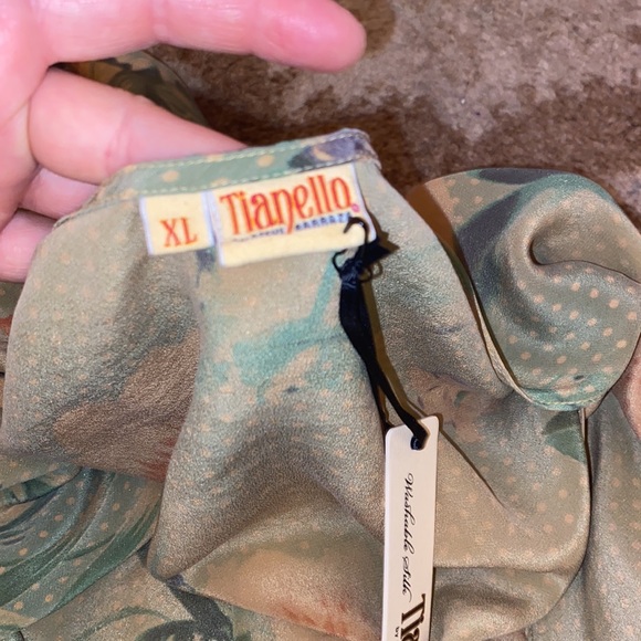 Tianello "Tonga Island" Print Washable Silk "Yuriko" Kimono - Picture 5 of 7